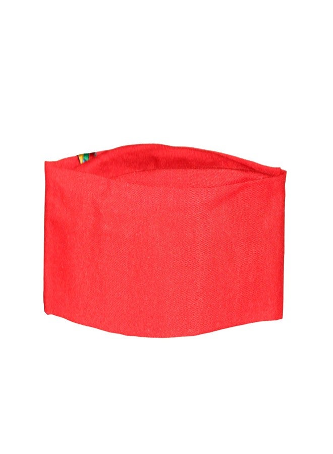 KETKAR Uttarakhand Pahadi Topi/Cap,Brahmakamal Uttarakhand Topi, Himachali Cap (Red Cotton) - Image 4